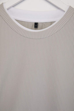 Gri Oversize/Genis Kesim Ottoman Orme T-Shirt TMNSS26TS00038 - Trendyolmilla фото 5
