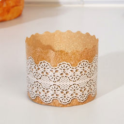 Цена за 204 шт. Форма для выпечки кулича бумажная Деко-про «Рустик», одноразовая, 6×4.5 см, МИКС