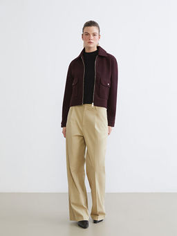 G?mlek Yaka Kad?n Ka?e Ceket