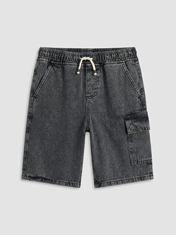 Beli Lastikli Erkek ?ocuk Kargo Jean ?ort