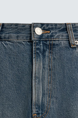 JEANS RELAXED BARREL FIT / Azul / Verde - Zara фото 9