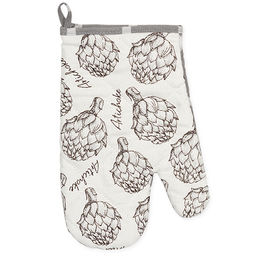 Прихватка Рукавичка 30х17 , стеганая, рогожка, 100 % хлопок, Мрамор 30х17 - Традиция фото 3