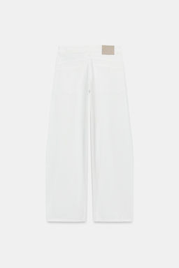 JEANS ZW COLLECTION LOOSE BARREL TIRO MEDIO / Blanco - Zara фото 2