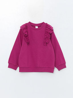 Bisiklet Yaka Uzun Kollu Bask?l? K?z Bebek Sweatshirt 2li - Waikiki фото 2