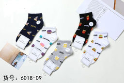 Носки короткие LUCAS - Фастфуд 10 шт. в уп (арт. 6018-09)