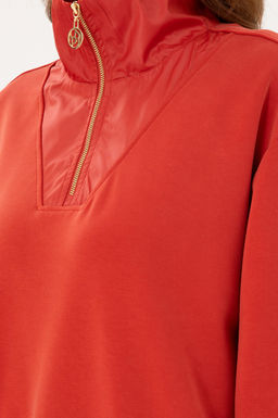 Женский свитшот с воротником-стойкой и плиткой - U.s. polo assn фото 7