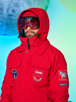 Мужской сноубордический горнолыжный комбинезон Alpha Endless Prometheus 223/230510 RED - Красный