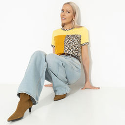 Футболка в стиле сolor block, Стильное сочетание (желтая) - Charutti фото 6