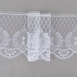 Кружево Gamma сетка 155 мм GKM-15503 в пакете 8.8 м 0.2 Турция СК/Распродажа TL001WH белый