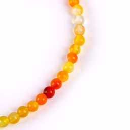 Бусины из натурального камня «Жёлтый агат» набор 90 шт., размер 1 шт. — 4 мм