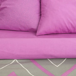 Постельное бельё Этель 1,5 сп Сиренево-серые зигзаги 143х215см, 150х214см, 70х70см-2 шт  фото 2