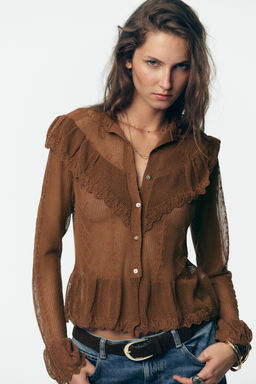 POINTELLE KNIT ROMANTIC CARDIGAN - Zara фото 2