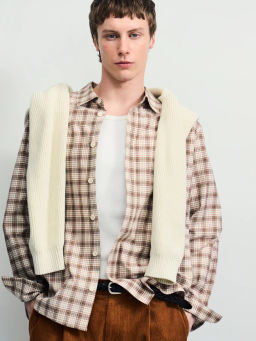 Рубашка в клетку из 100% хлопка / Zarina