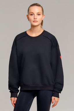 Арт. 15125 Свитшот женский Матрешка оверсайз 44-50 (4 шт) Цвет:черный - Калинка фото 3