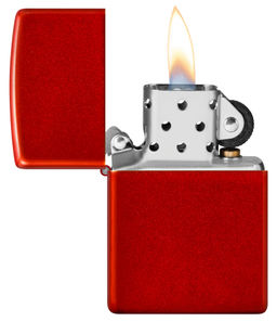 Зажигалка ZIPPO с металлизированным красным покрытием | Metallic Red 49475  фото 3