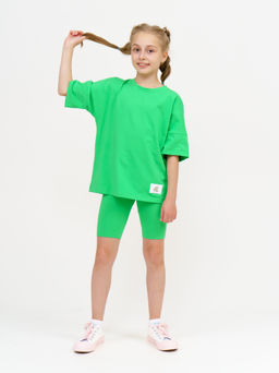 950Д Костюм с велосипедками "Зеленый"