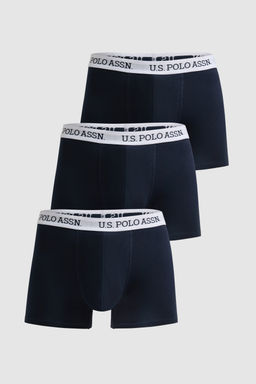 Erkek Lacivert 3l_ Boxer Tak_m_
