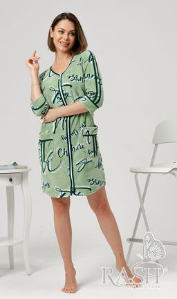 Халат "Шанс" велюр Цвет:как на фото