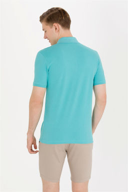 U. S. Polo Assn Мужская мятная базовая футболка с воротником-поло - U.s. polo assn фото 11