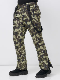 Полукомбинезон утепленный мужской зимний горнолыжный коричневого цвета 2405K - Mtforce фото 12