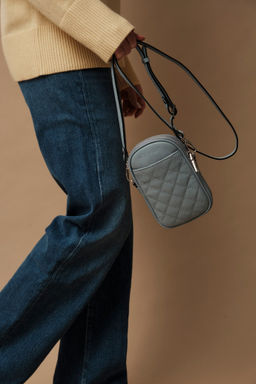 Сумка кожаная Azaro 30832 сер.небо