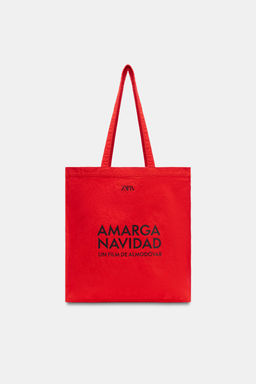 BOLSA SHOPPER ALMOD?VAR / Rojo - Zara фото 2