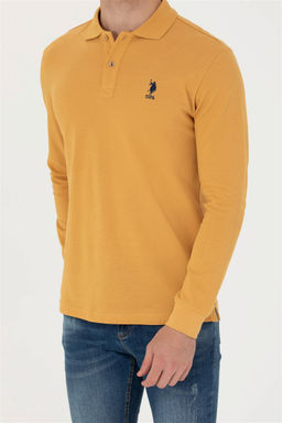 U. S. Polo Assn / Мужской горчичный базовый свитшот - U.s. polo assn фото 13