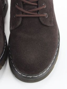 M15-35 BROWN Ботинки зимние женские (натуральная замша, натуральный мех)
