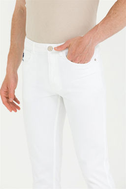 U. S. Polo Assn / Мужские белые брюки из плотной ткани - U.s. polo assn фото 5