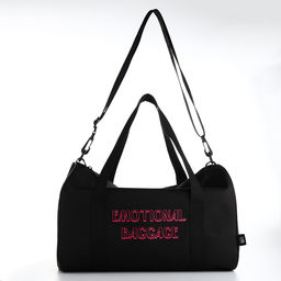 Сумка спортивная TEXTURA на молнии с подкладкой, длинный ремень, маленький размер, чёрная