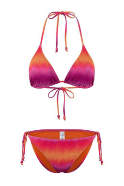 Soyut Desenli Ucgen Kapl? Normal Bel Regular Bikini Tak?m? TBESS26BT00049