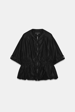 PARKA MANGA CORTA GLOBO / Negro - Zara фото 3