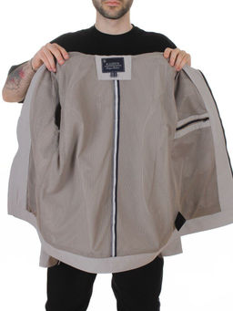 D-3019 GRAY Ветровка мужская (60% хлопок, 40% нейлон)