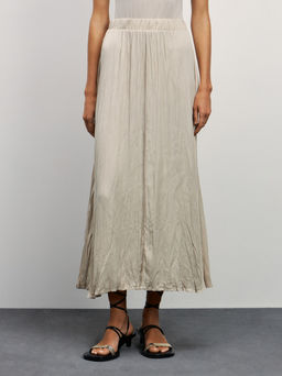 Плиссированная юбка макси / Zarina  фото 3