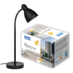 UML-B701 E27 BLACK Светильник настольный, 60W. Цоколь Е27. Механический выключатель. Черный. ТМ Uniel - Volpe фото 14