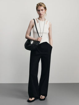 Майка трикотажная с вырезами / Zarina  фото 2