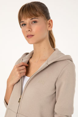 Kad_n Ta_ Kap__onlu _ardonlu Fermuarl_ Sweatshirt - U.s. polo assn фото 2