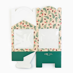 Цена за 5 шт. Коробка кондитерская с окном, сундук, «С Новым годом!» 20×20×20 см