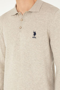 Мужской базовый свитер из каменного меланжа - U.s. polo assn фото 7