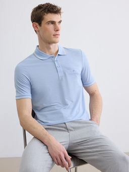 Polo Yaka K?sa Kollu Pile Erkek Ti??rt