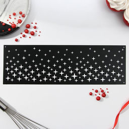 Цена за 5 шт. Трафарет для торта «Звезды», 32×10 см