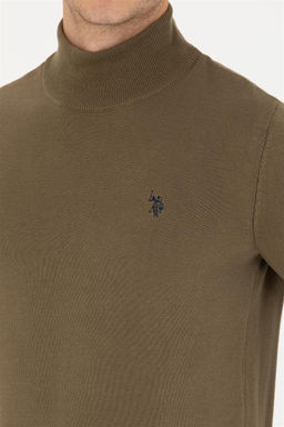 U. S. Polo Assn Мужской базовый свитер цвета хаки - U.s. polo assn фото 14