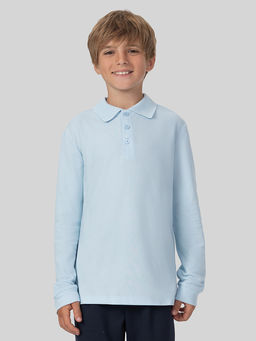 Поло для мальчиков голубое
