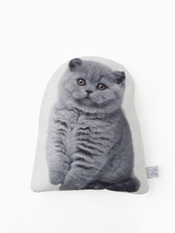 Подушка Этель Fluffy kitten, 40?33 см, 100% п/э, велюр