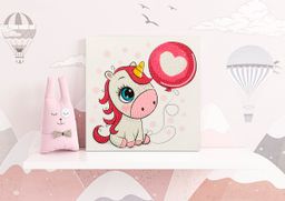 Кристальная (алмазная) мозаика ФРЕЯ ALBP-254 постер Единорожка 20 х 20 см