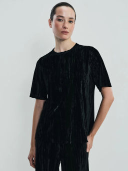 Футболка с коротким рукавом из бархата / Zarina