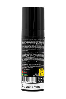 Съедобный гель с эффектом вибрации Orgie DUAL VIBE! Strawberry Gin And Tonic, на водной основе, 15мл