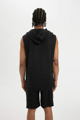 DeFactoFit Майка из плотной ткани стандартного кроя с капюшоном NBA Miami Heat  фото 8