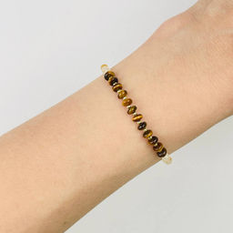 Браслет из Цитрина и Тигрового глаза - Радуга самоцветов фото 2