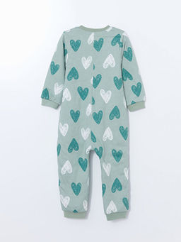 Bisiklet Yaka Uzun Kollu Bask?l? K?z Bebek Tulum - Waikiki фото 3